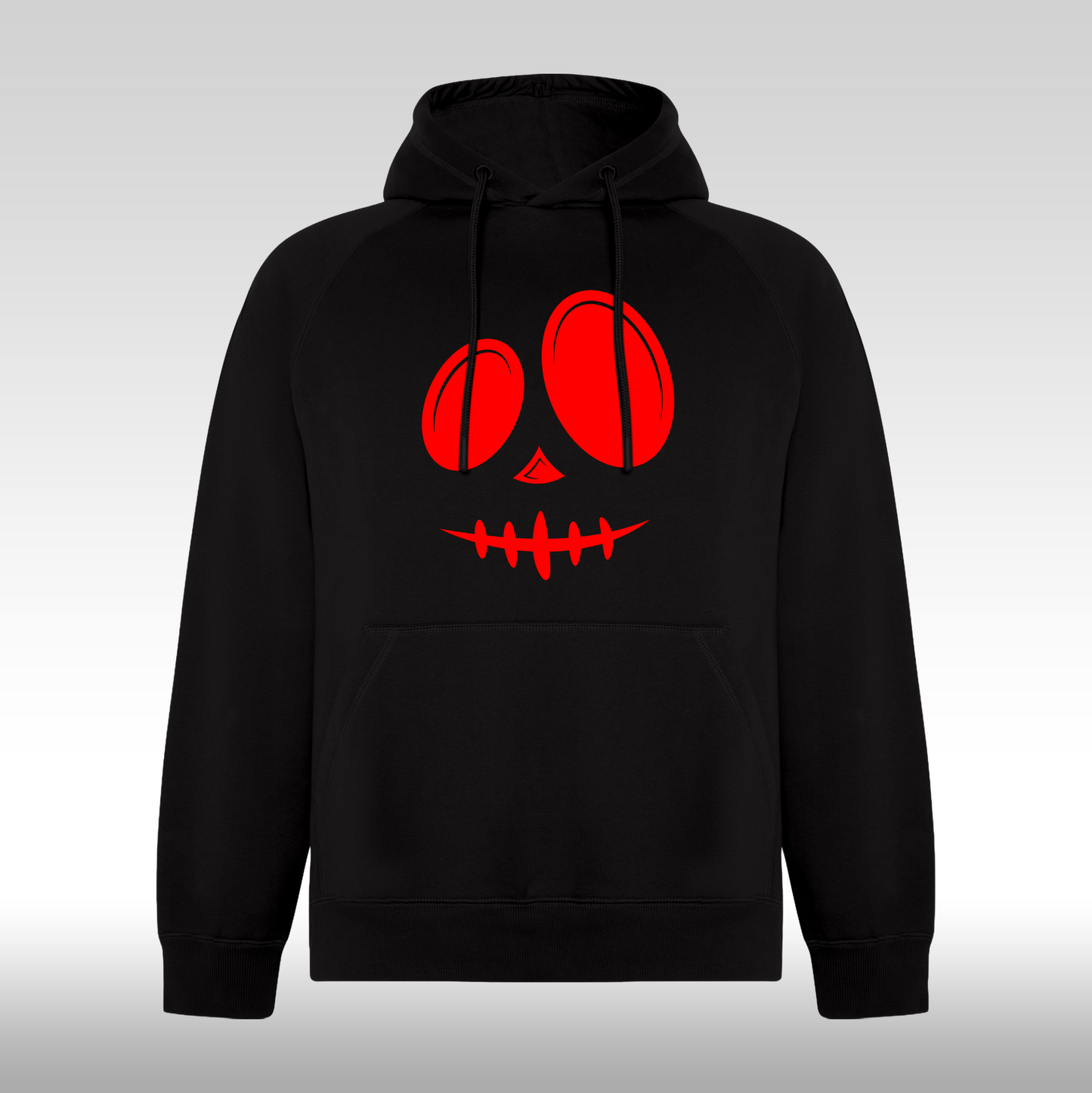 Hanorac Negru personalizat urban "Red Smile" streetwear

