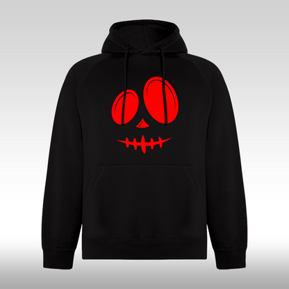 Hanorac Negru personalizat urban "Red Smile" streetwear

