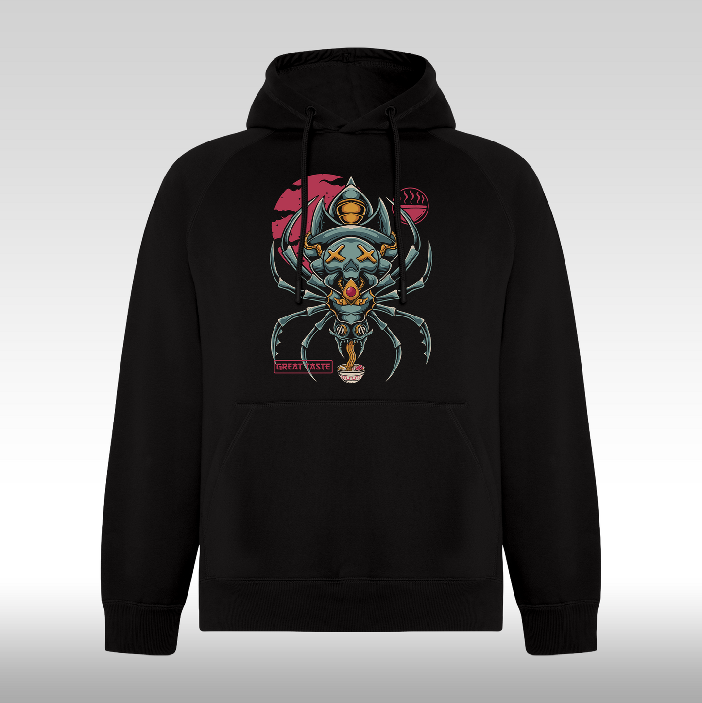 Hanorac Negru personalizat urban "Great Taste" streetwear
