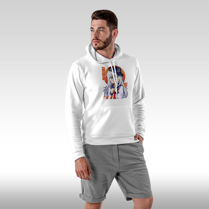 Hanorac alb personalizat Fata Barbat anime "Hibiki" streetwear
