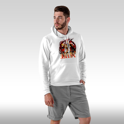 Hanorac alb personalizat Fata Barbat anime "Natsu" streetwear
