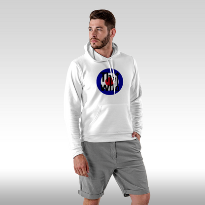 Hanorac alb personalizat Fata Barbat rock "The Who" streetwear
