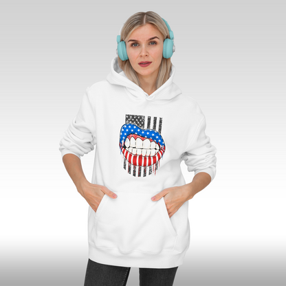 Hanorac alb personalizat Fata dama urban "Lucy" streetwear

