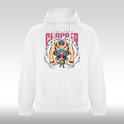 Hanorac alb personalizat anime "Tony-Tony Chopper" streetwear
