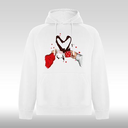 Hanorac alb personalizat cafea "Coffee Love" streetwear
