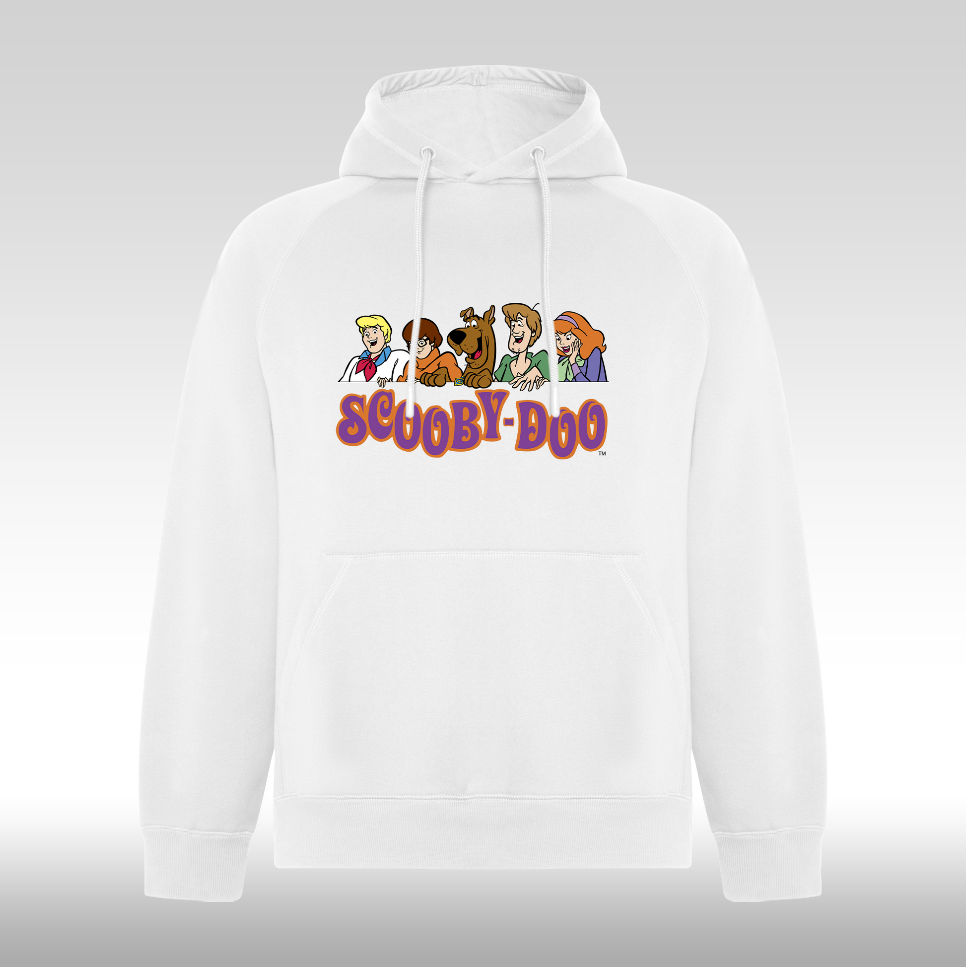 Hanorac alb personalizat fata urban "Scooby-Doo" streetwear
