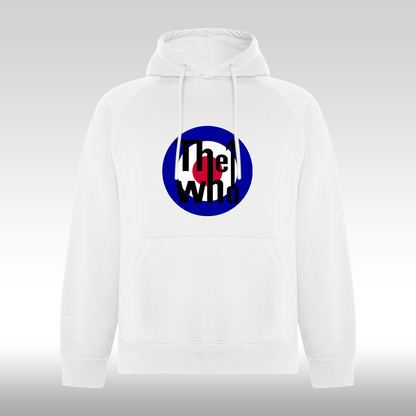 Hanorac alb personalizat rock "The Who" streetwear

