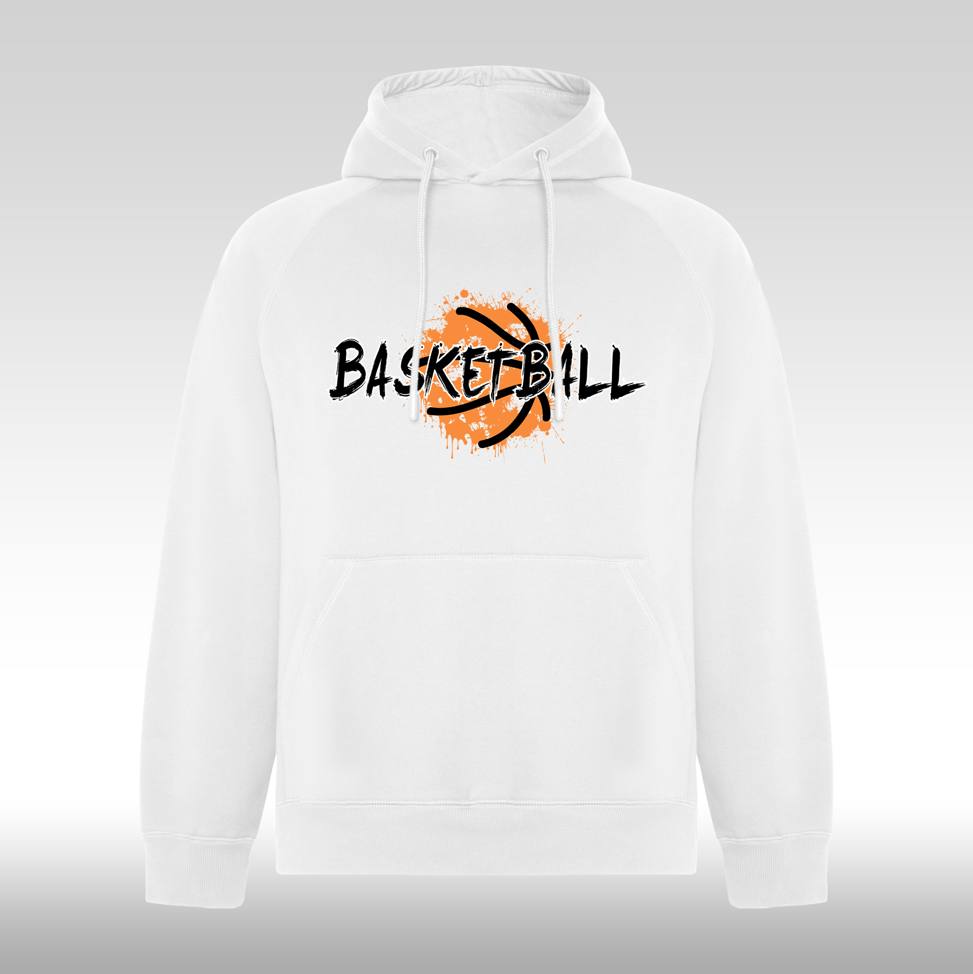 Hanorac alb personalizat sport "Basketball" streetwear
