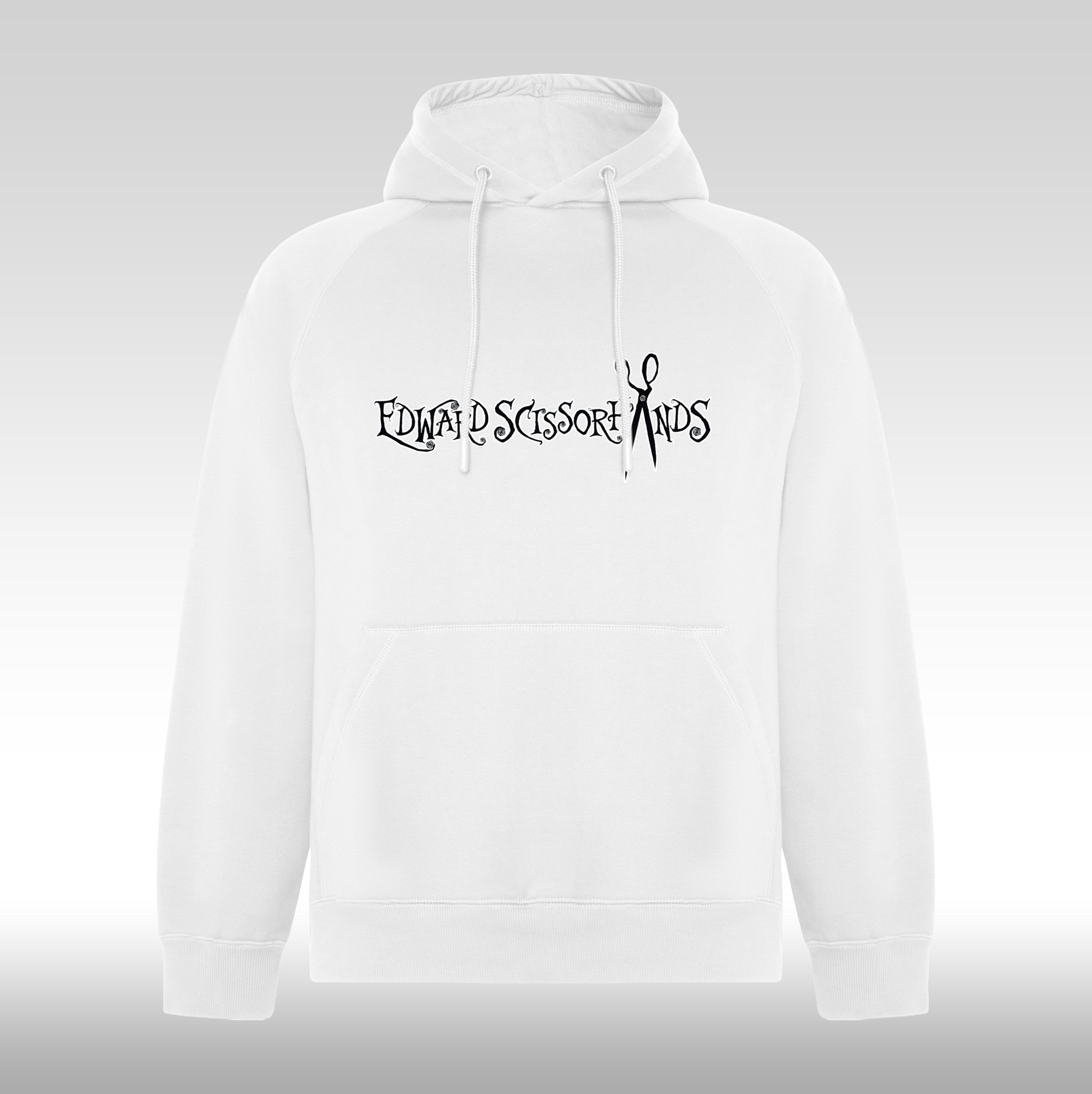 Hanorac alb personalizat urban "Edward Scissorhands" streetwear
