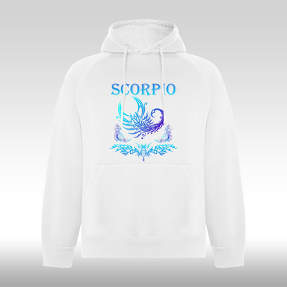 Hanorac alb personalizat urban "Scorpio" streetwear
