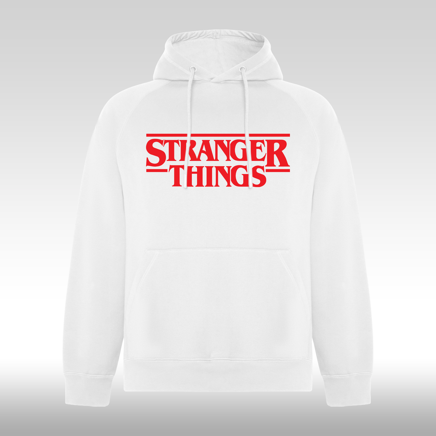 Hanorac alb personalizat urban "Stranger Things" streetwear