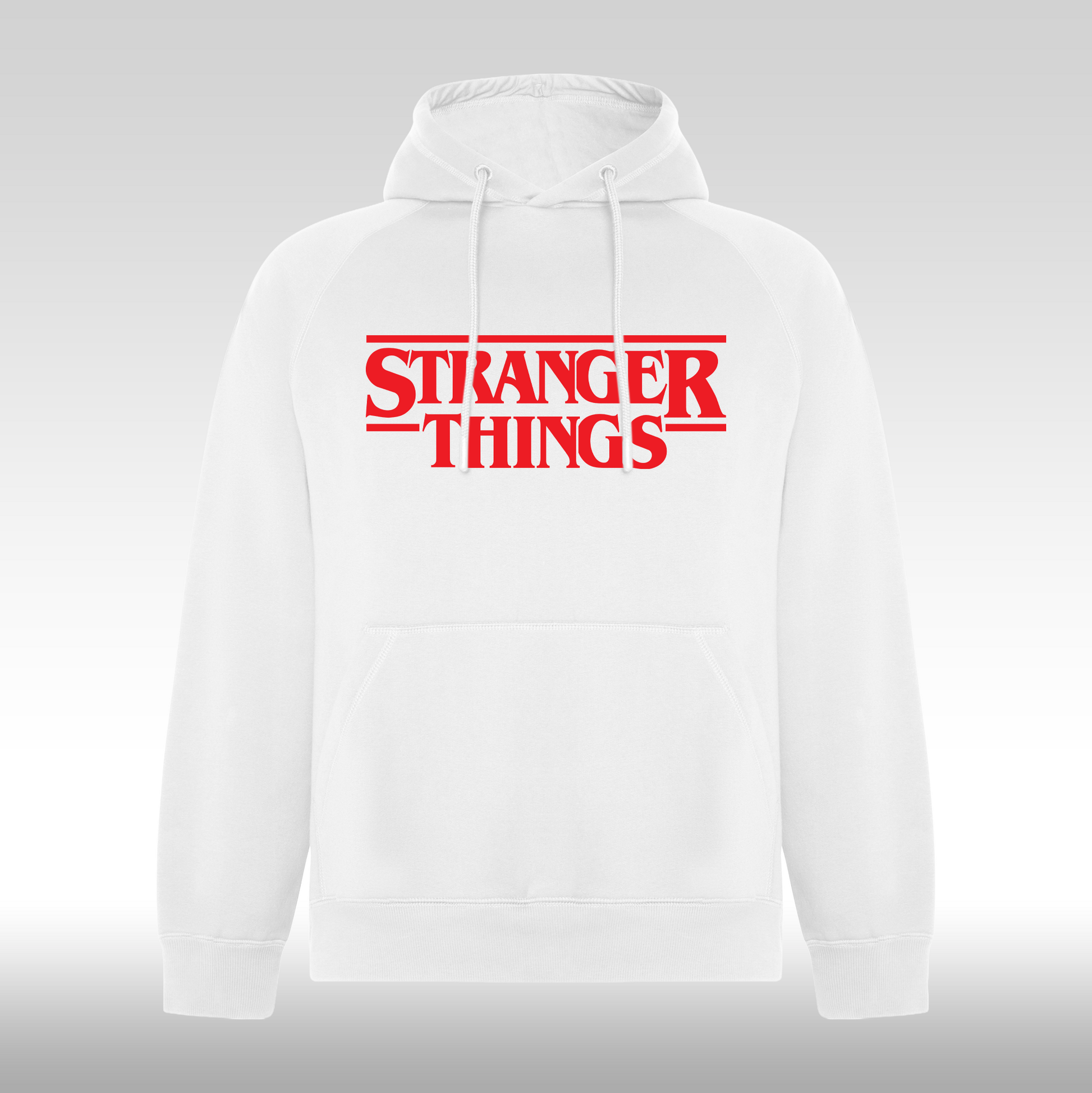 Hanorac alb personalizat urban "Stranger Things" streetwear
