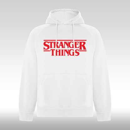 Hanorac alb personalizat urban "Stranger Things" streetwear