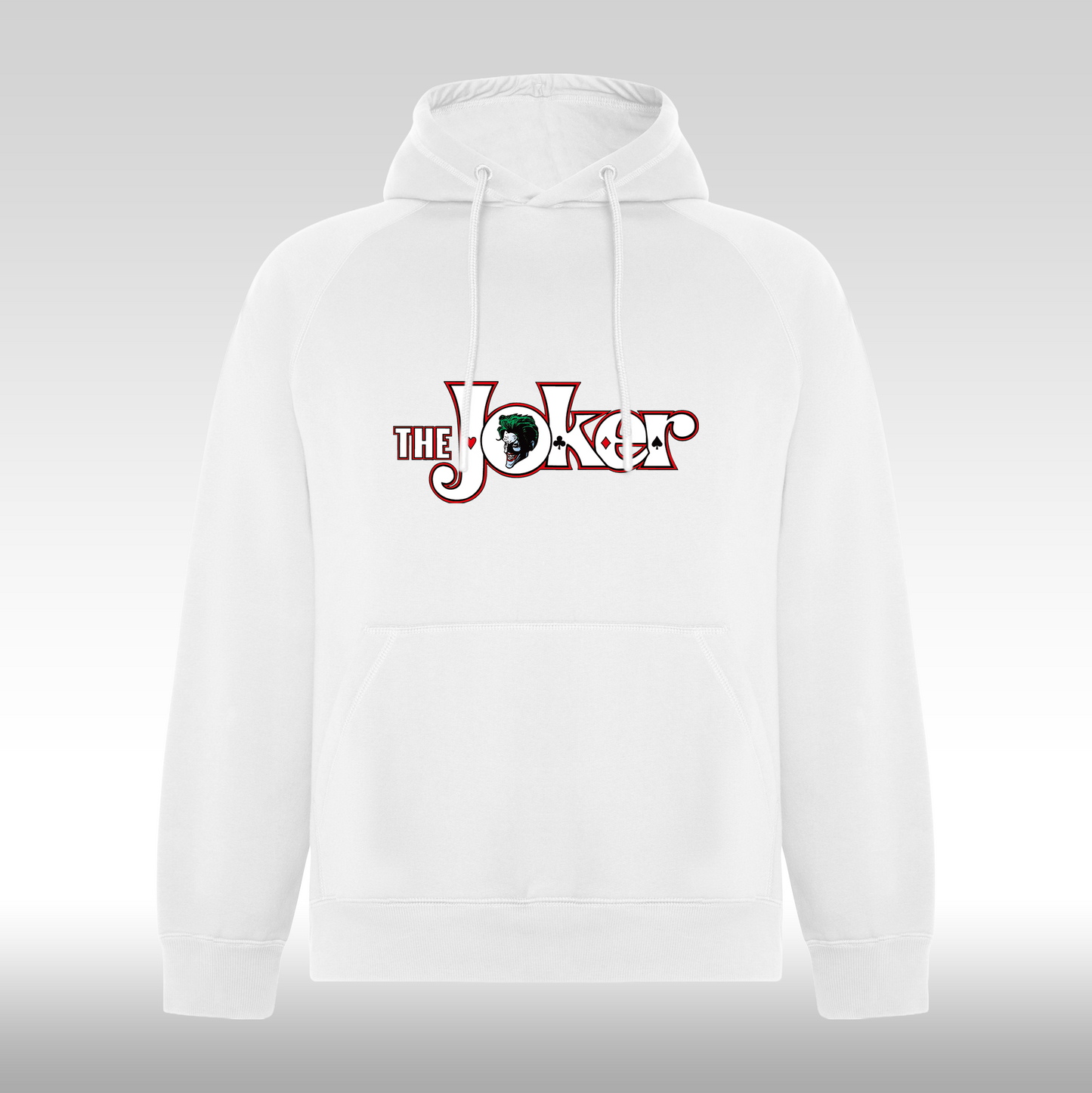 Hanorac alb personalizat urban "The Joker" streetwear
