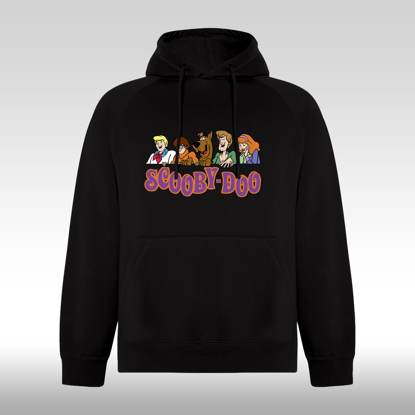 Hanorac negru personalizat fata urban "Scooby-Doo" streetwear
