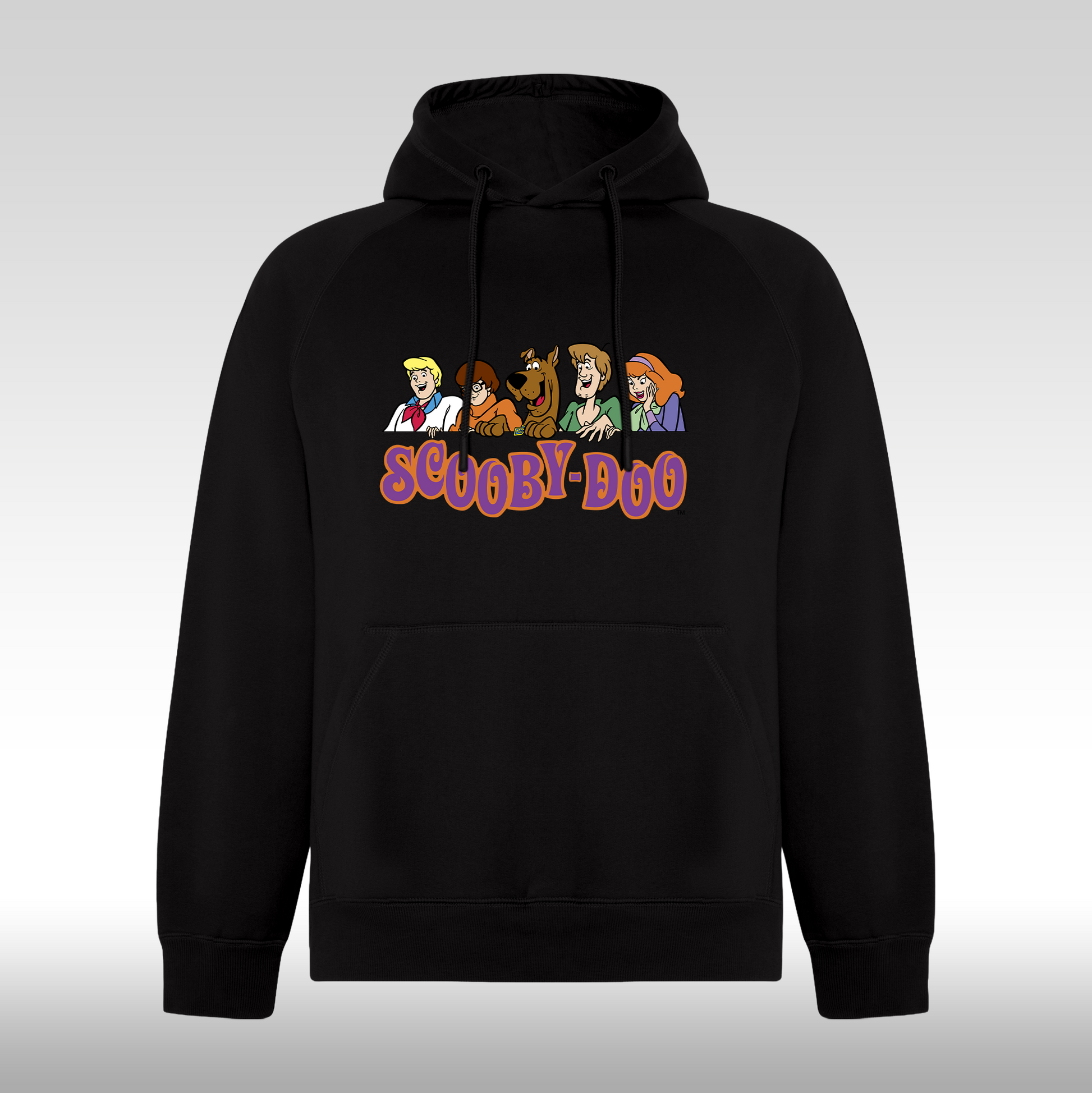 Hanorac negru personalizat fata urban "Scooby-Doo" streetwear
