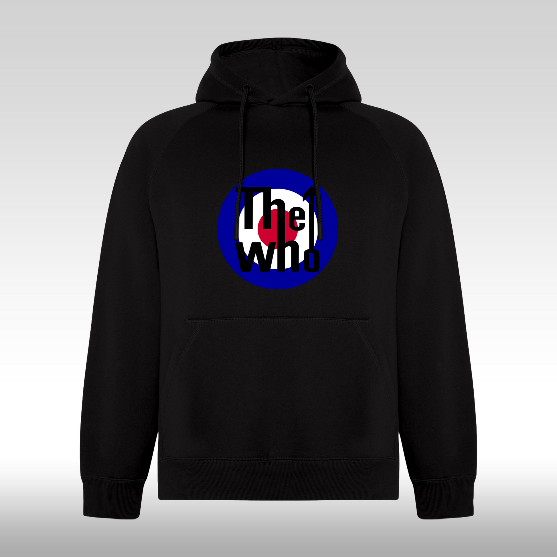 Hanorac negru personalizat rock "The Who" streetwear
