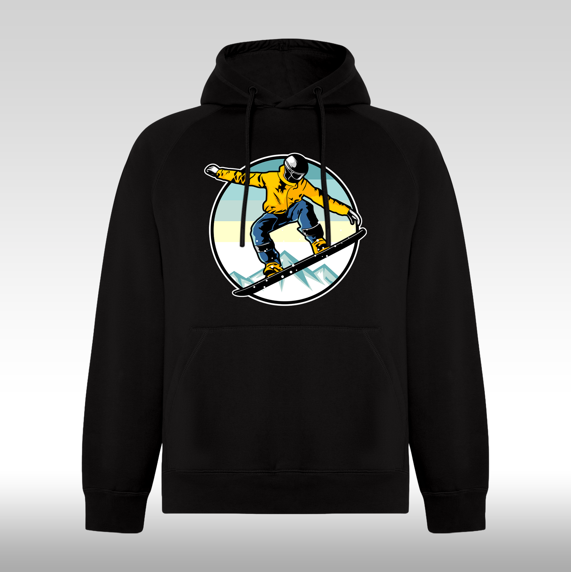 Hanorac negru personalizat sport "Skateboarding" streetwear
