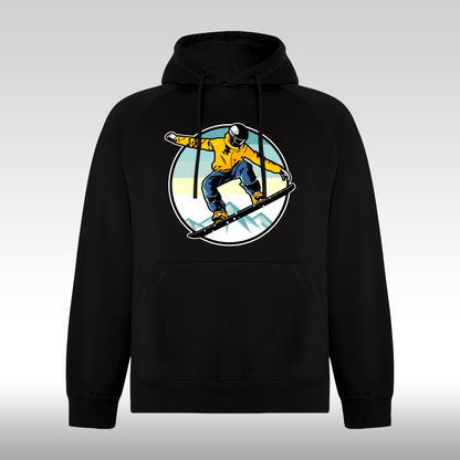 Hanorac negru personalizat sport "Skateboarding" streetwear
