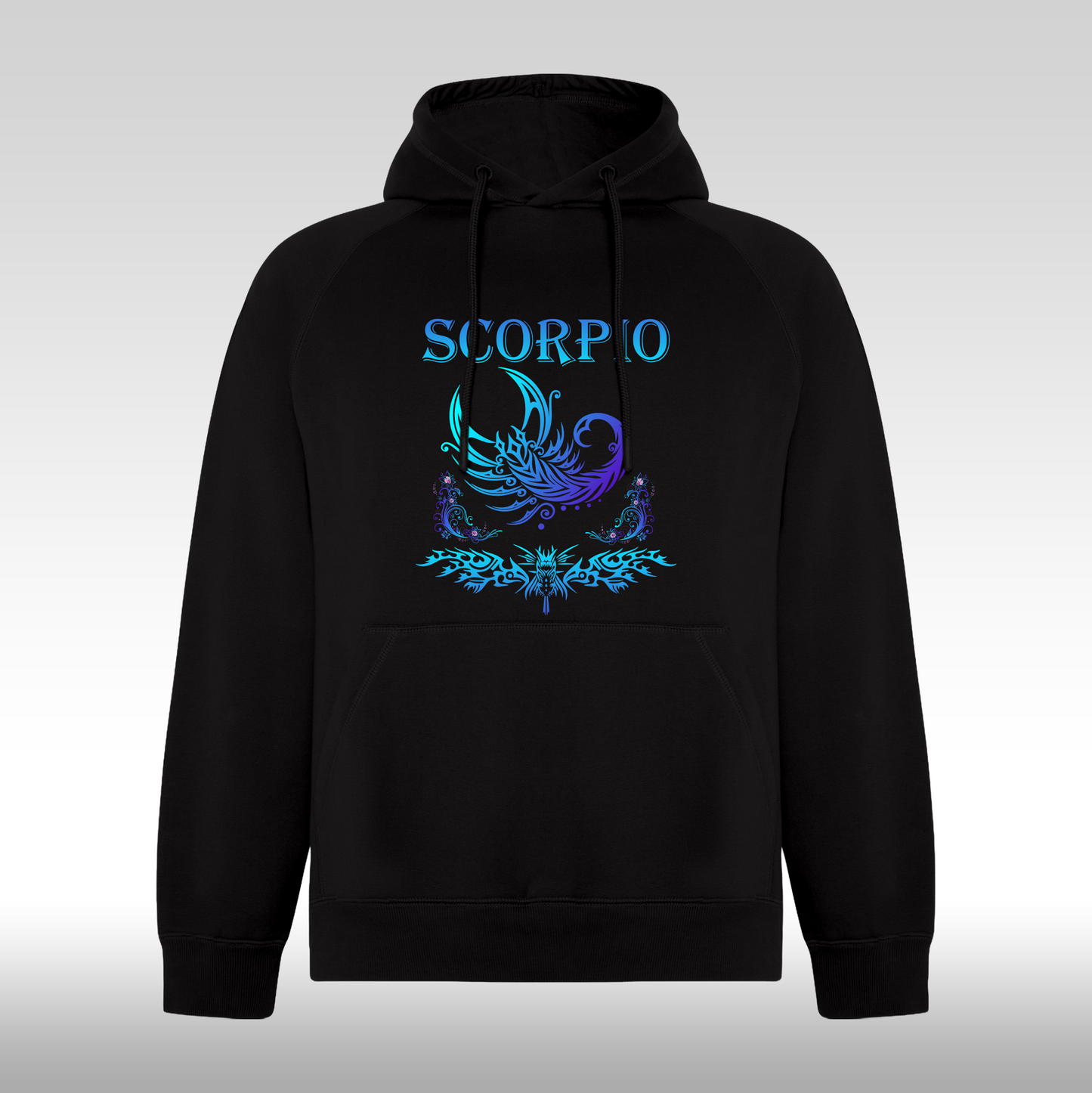 Hanorac negru personalizat urban "Scorpio" streetwear
