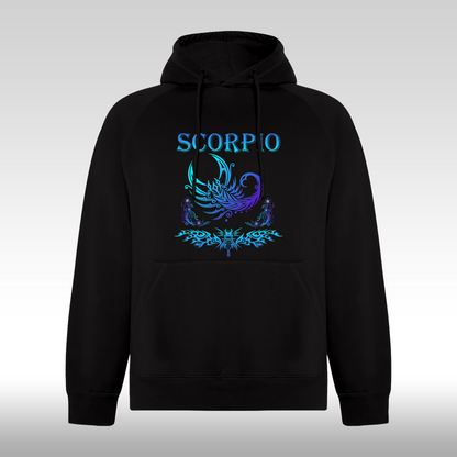 Hanorac negru personalizat urban "Scorpio" streetwear
