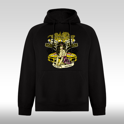 Hanorac negru personalizat urban "Speed Queen" streetwear
