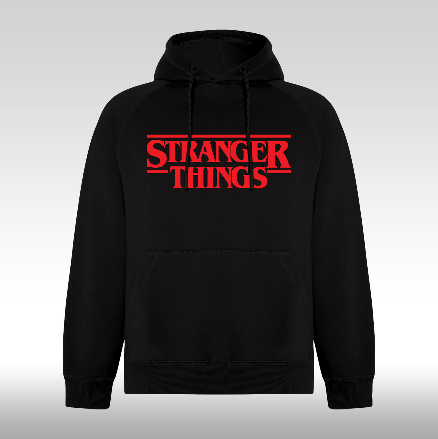 Hanorac negru personalizat urban "Stranger Things" streetwear