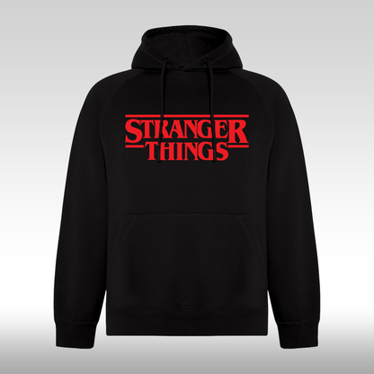 Hanorac negru personalizat urban "Stranger Things" streetwear