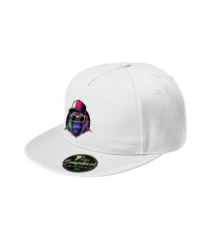 Sapca alba personalizata rap urban "Primal" streetwear
