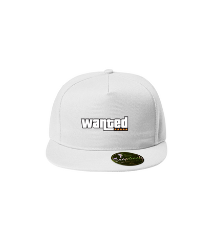 Sapca alba personalizata rap urban "GTA Wanted" streetwear
