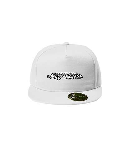Sapca alba personalizata rap urban "NFS Most Wanted" streetwear
