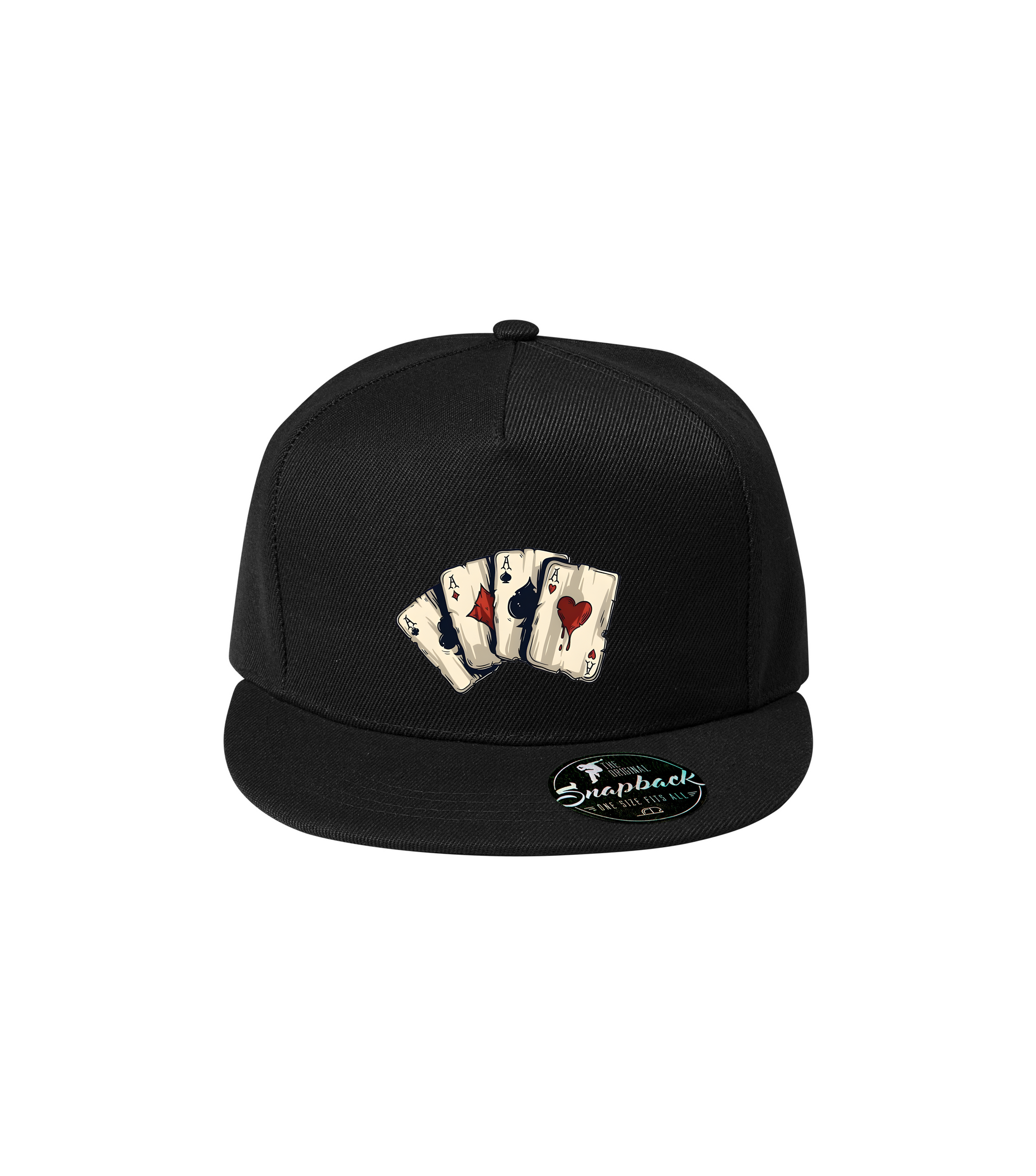 Sapca neagra personalizata rap urban "Aces" streetwear
