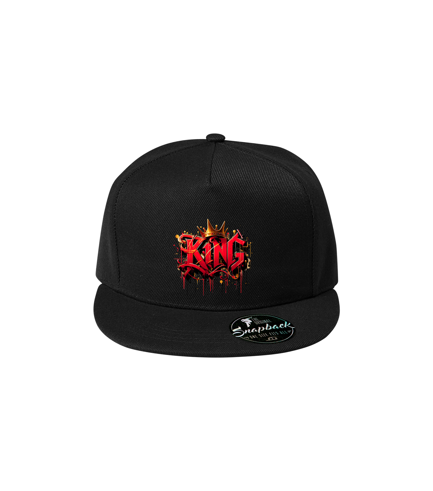Sapca neagra personalizata rap urban "King" streetwear
