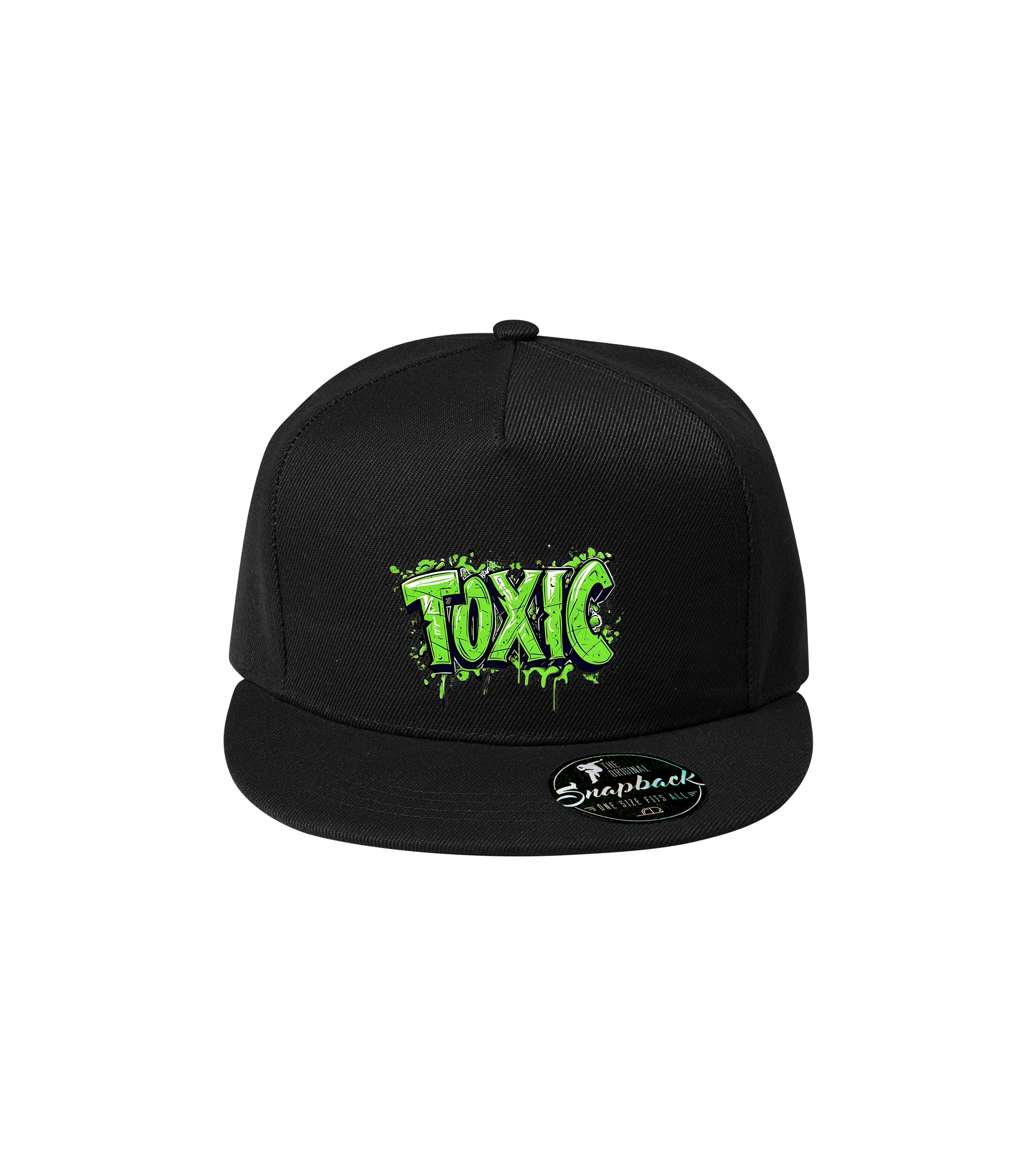 Sapca neagra personalizata rap urban "Toxic" streetwear
