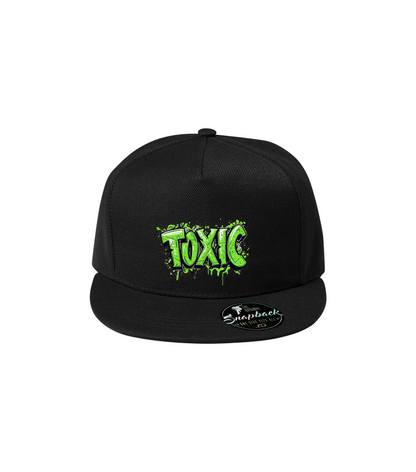 Sapca neagra personalizata rap urban "Toxic" streetwear
