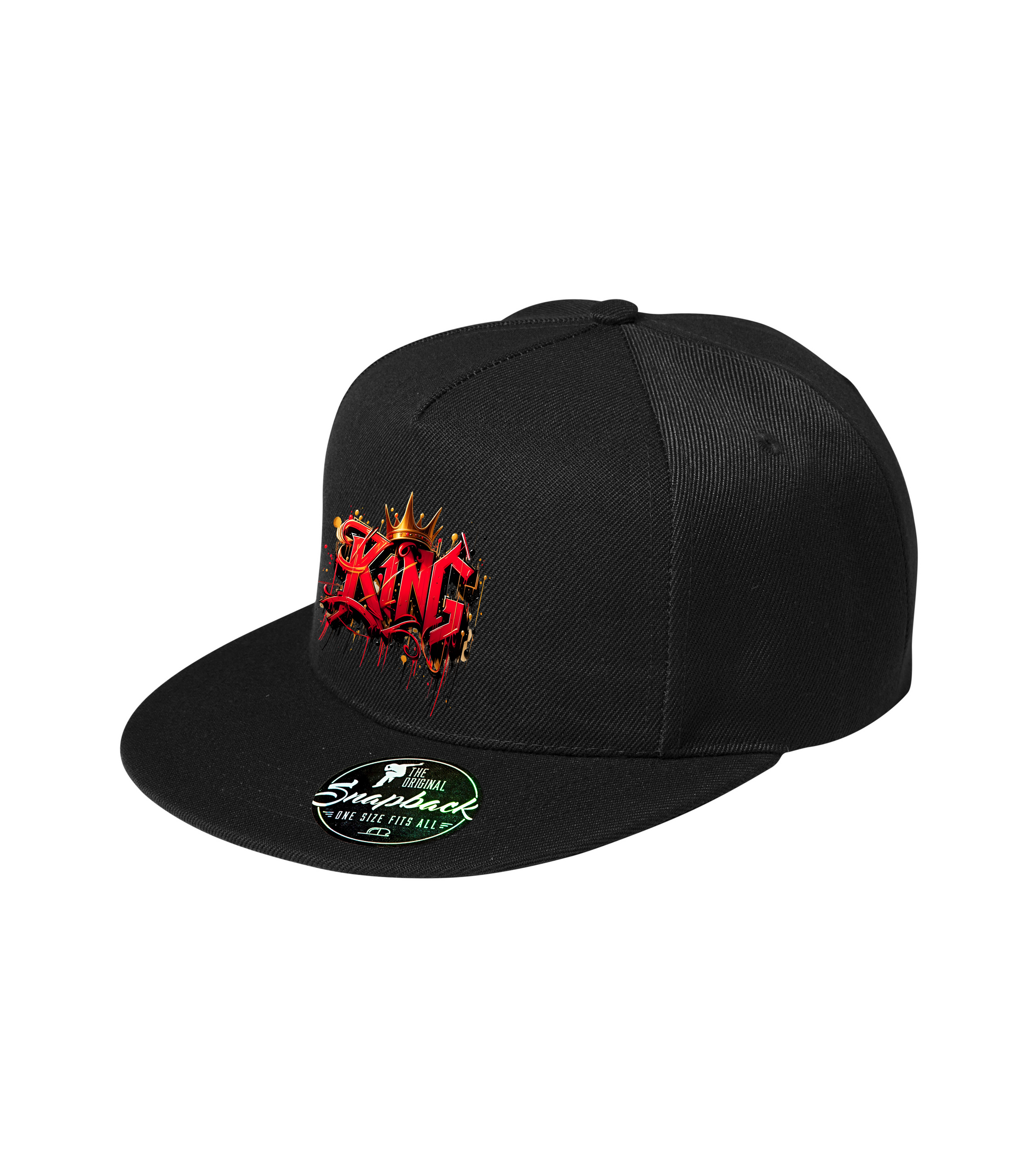 Sapca neagra personalizata rap urban "King" streetwear
