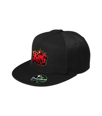 Sapca neagra personalizata rap urban "King" streetwear
