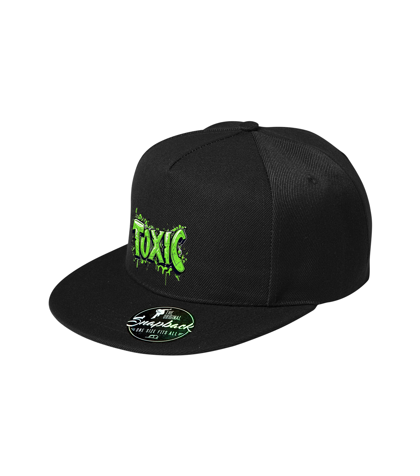 Sapca neagra personalizata rap urban "Toxic" streetwear
