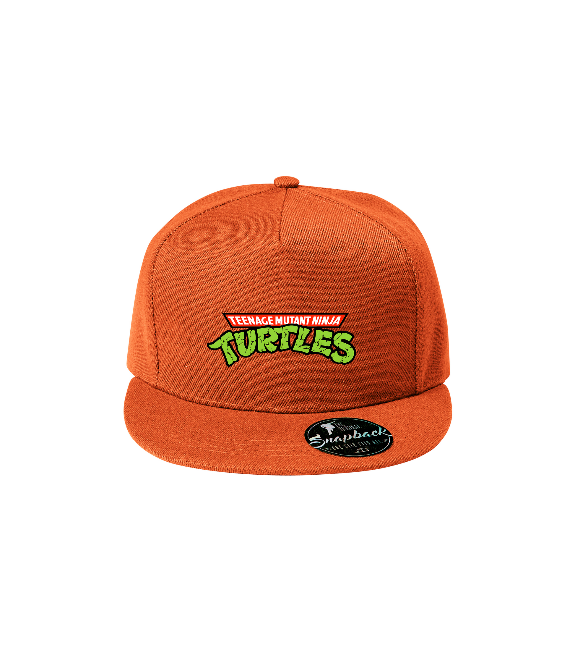 Sapca portocalie personalizata rap urban "Teenage Mutant Ninja Turtles" streetwear
