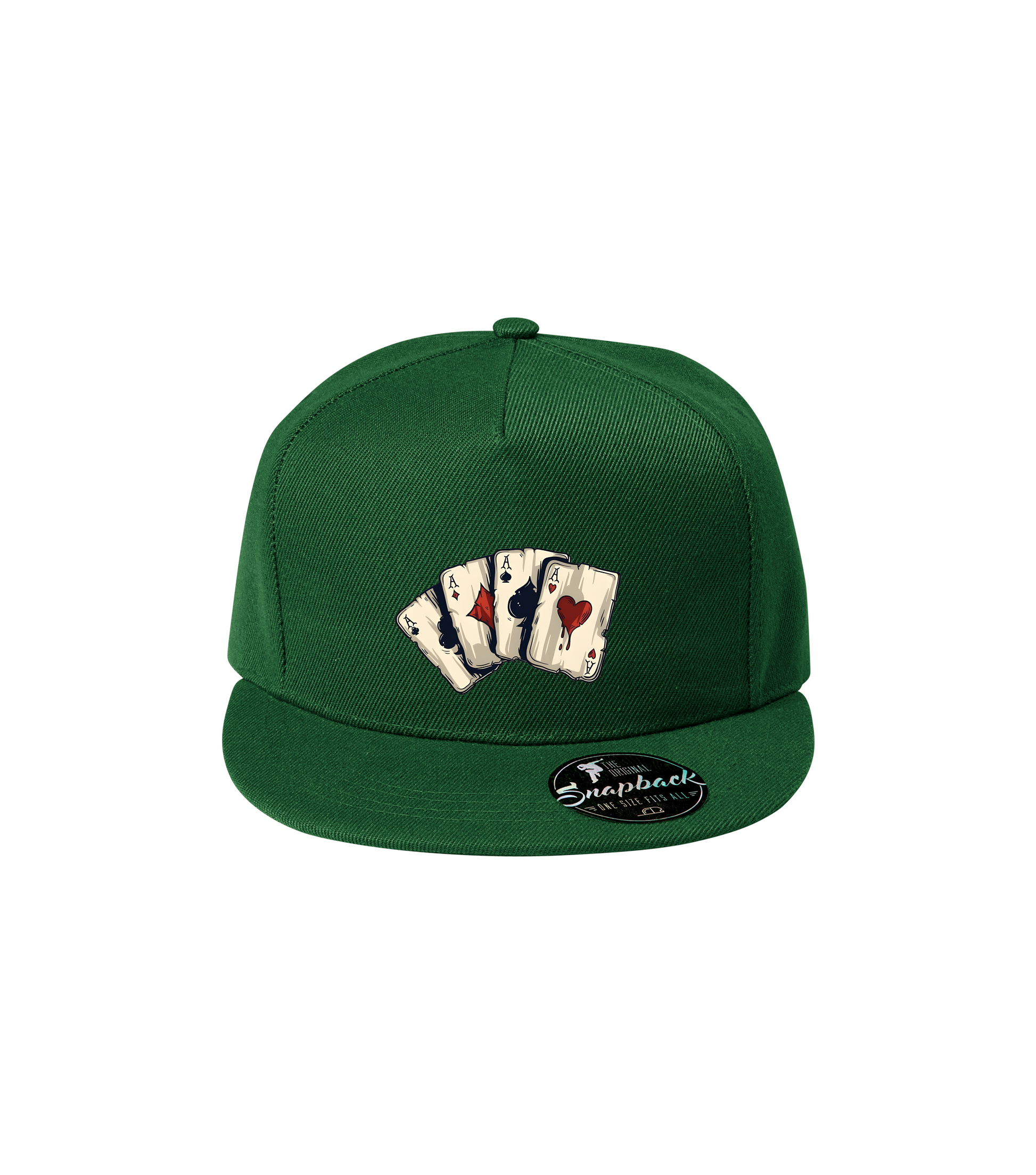 Sapca verde personalizata rap urban "Aces" streetwear
