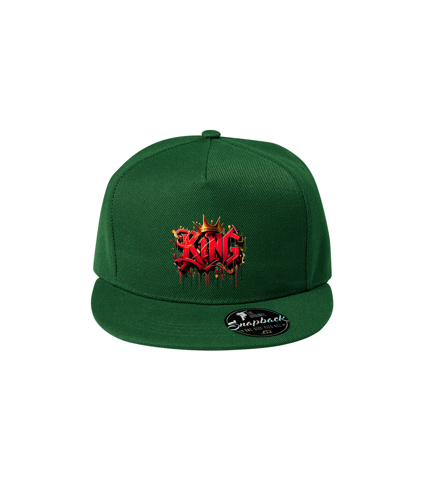 Sapca verde personalizata rap urban "King" streetwear

