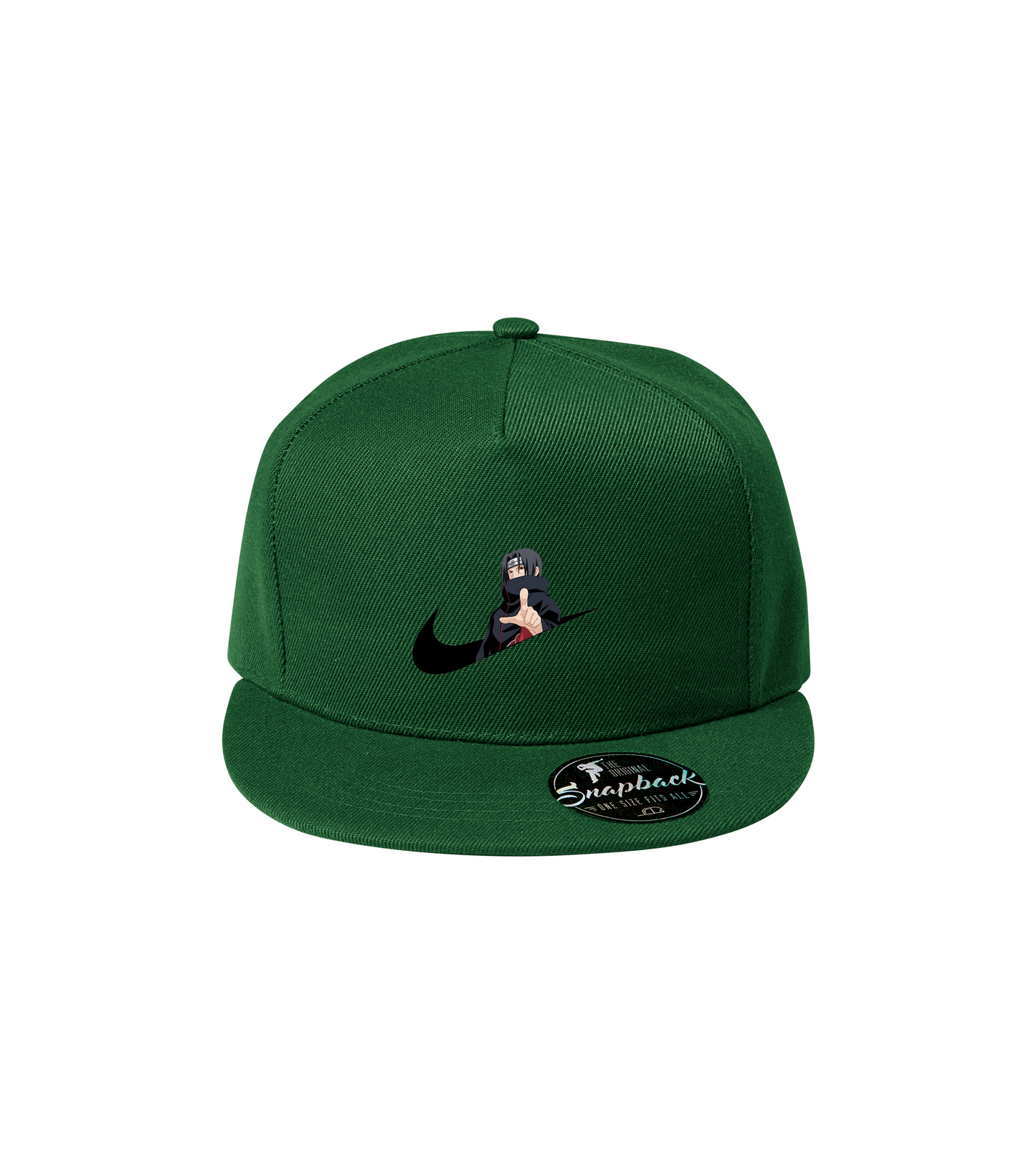 Sapca verde personalizata rap urban "Naruto Sasuke" streetwear
