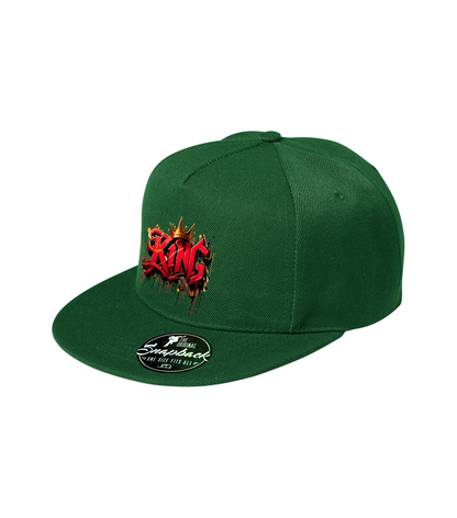 Sapca verde personalizata rap urban "King" streetwear
