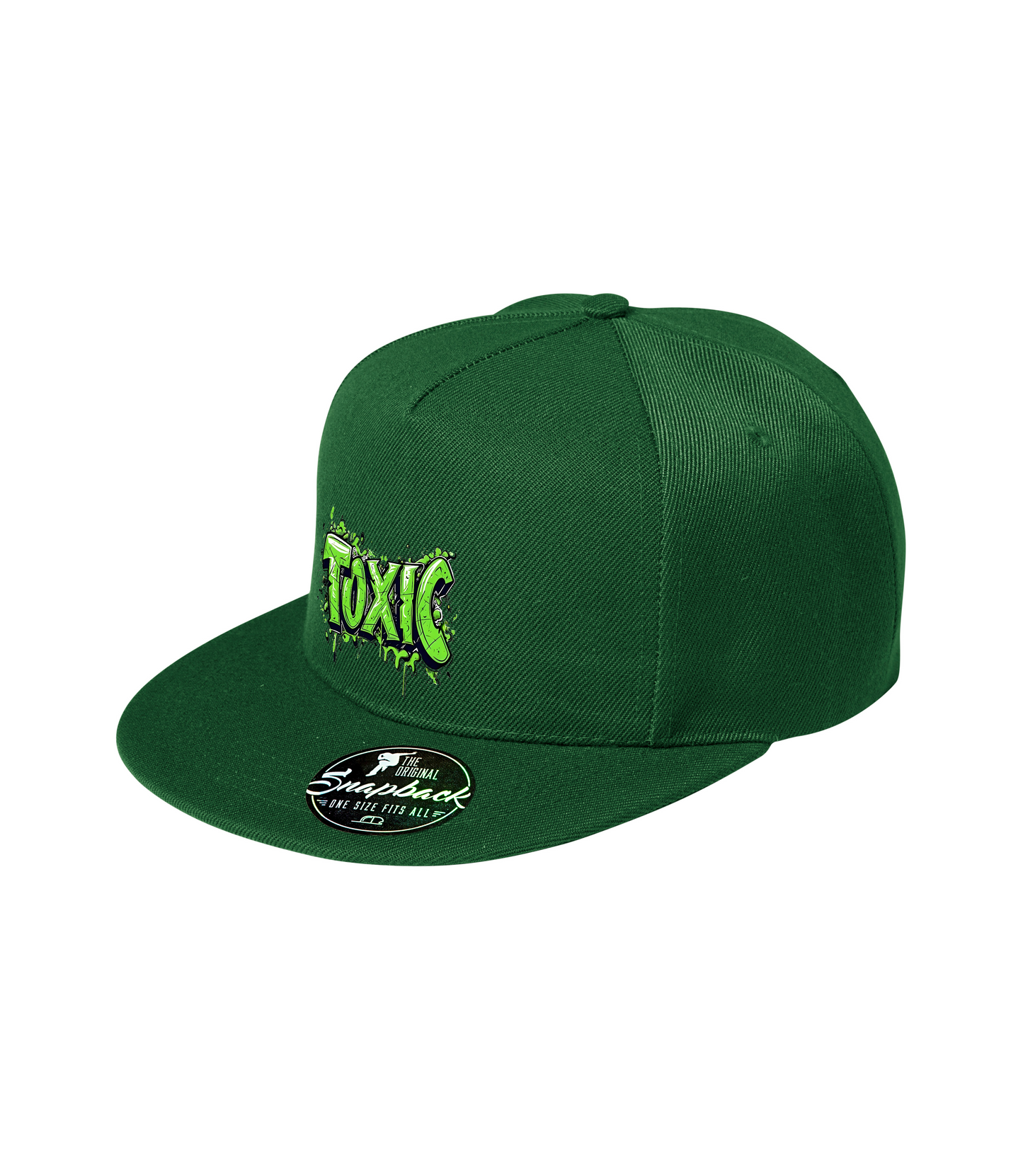 Sapca verde personalizata rap urban "Toxic" streetwear
