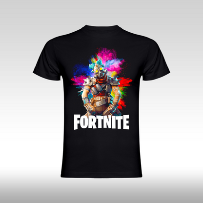 Tricou Negru personalizat bumbac Fata gaming "Fortnite Ruckus" streetwear
