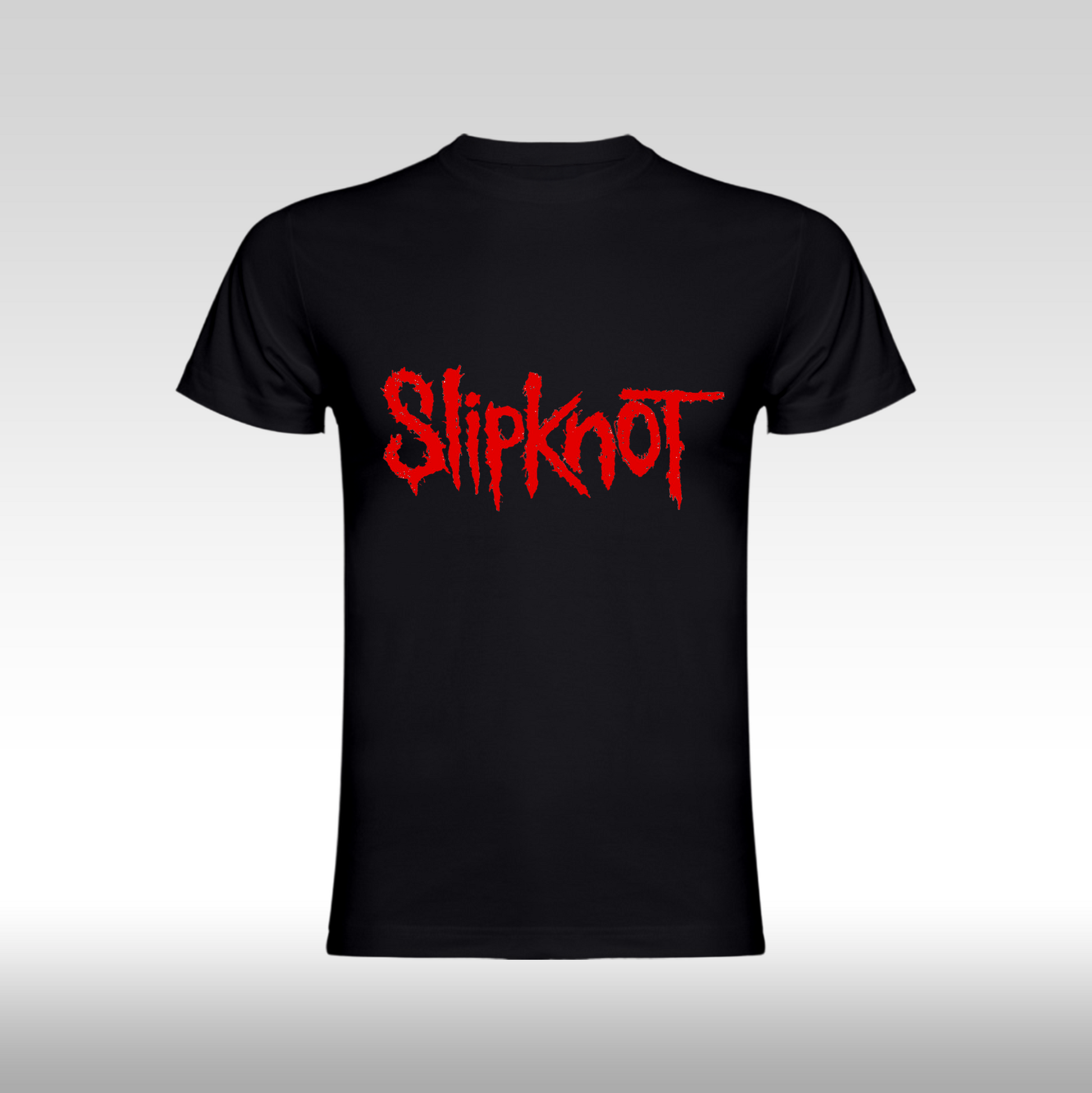 Tricou Negru personalizat bumbac urban "Slipknot Antennas to Hell" streetwear
