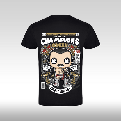 Tricou Negru personalizat bumbac Spate urban "Queen" streetwear
