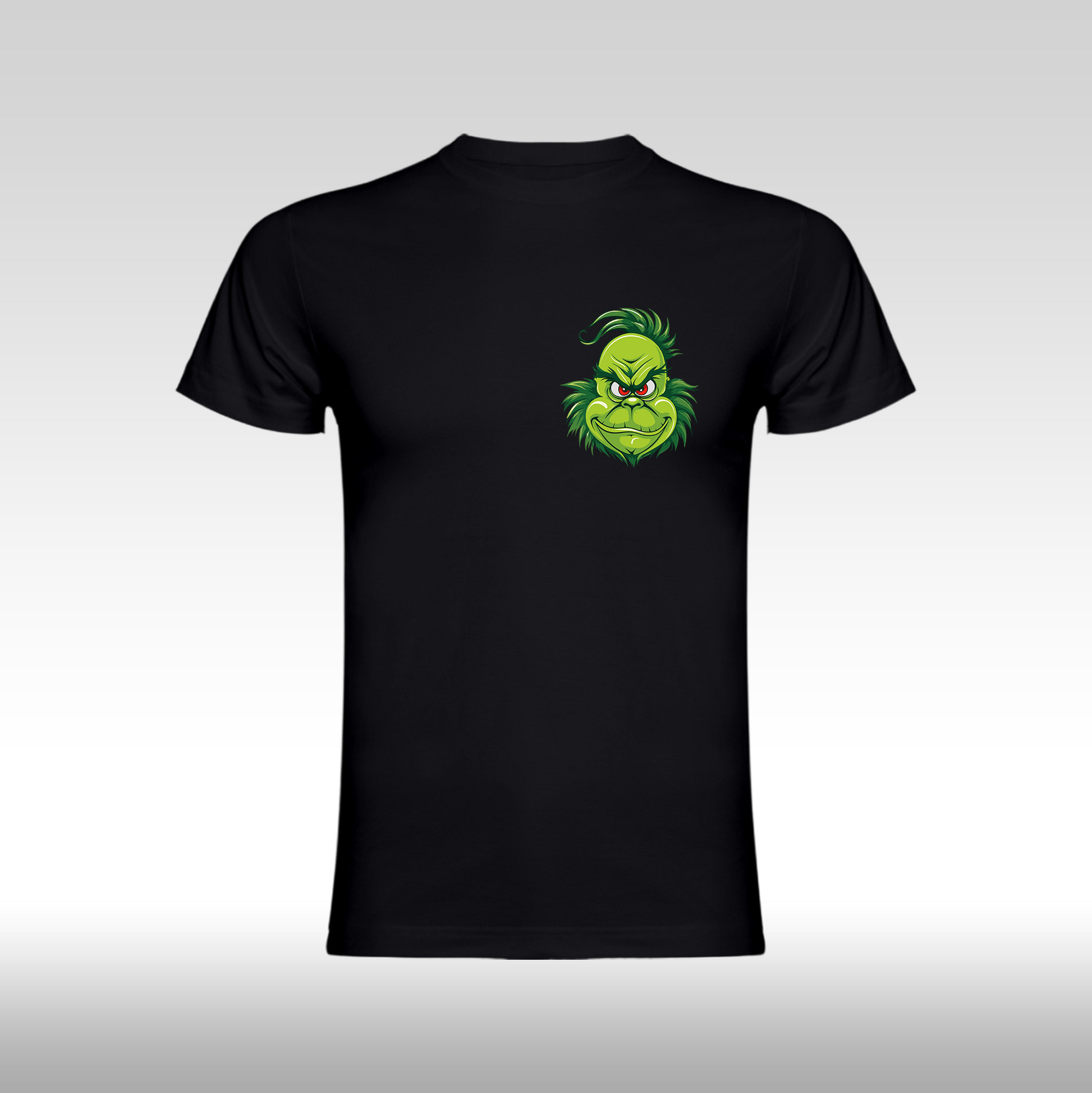 Tricou Negru personalizat bumbac fata craciun "Grinch Funko" streetwear
