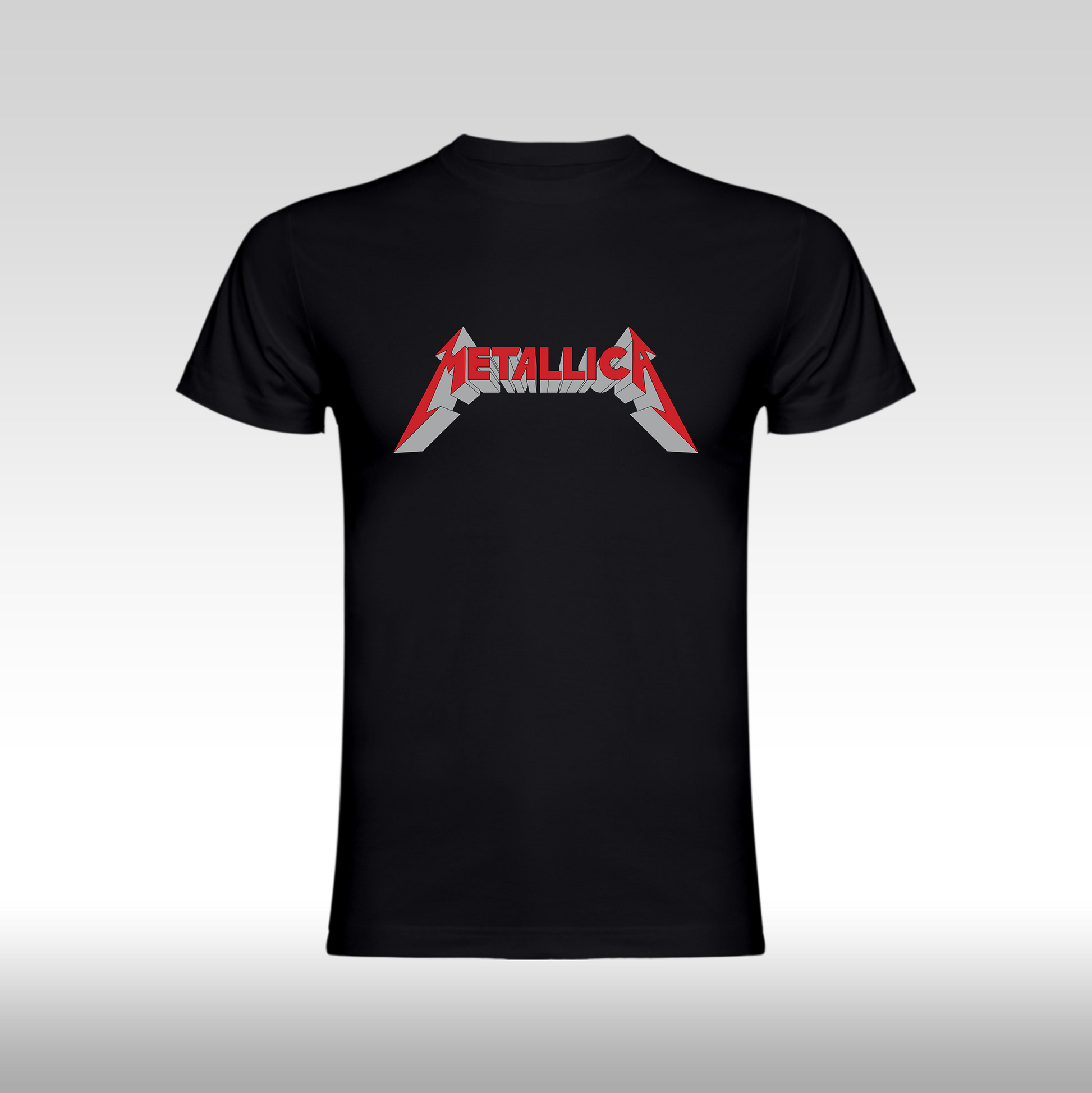 Tricou Negru personalizat bumbac fata rock "Metalica Funko" streetwear
