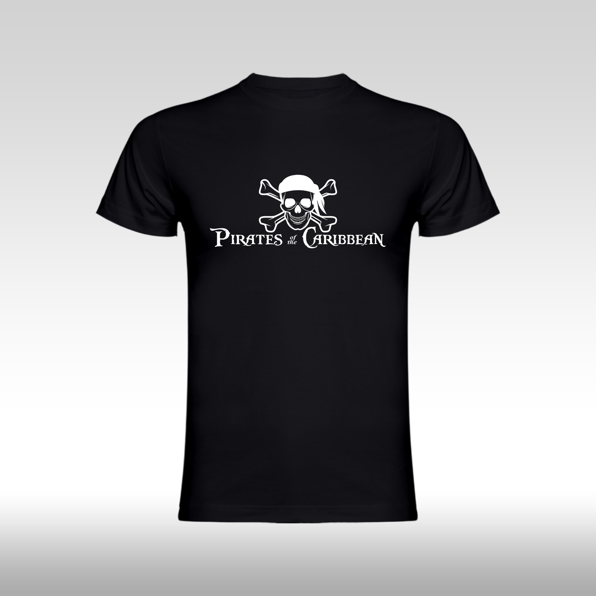 Tricou Negru personalizat bumbac Spate pirates "David Jones" streetwear
